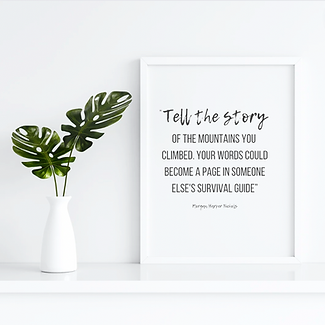 Tell the story Quote