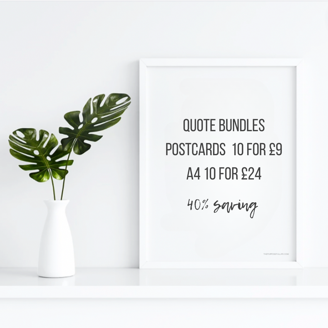 10 Quote Bundle - A4 or Postcard