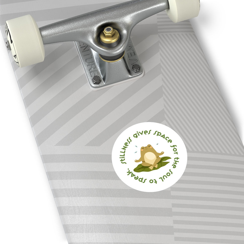 Thumbnail: Stillness Round Sticker, Indoor\Outdoor