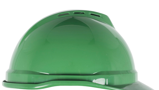 MSA V-Gard® 500 Vented Hard Hat Cap Style Green