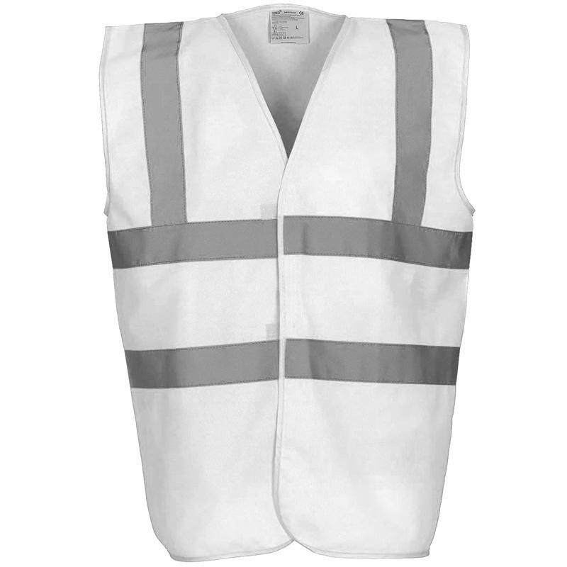 Penguin Safety high Visibility Reflective Jacket - White