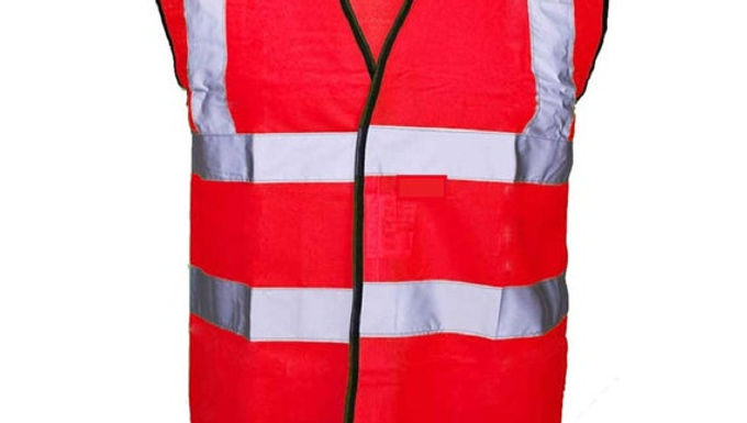 Penguin Safety high Visibility Reflective Jacket - Red