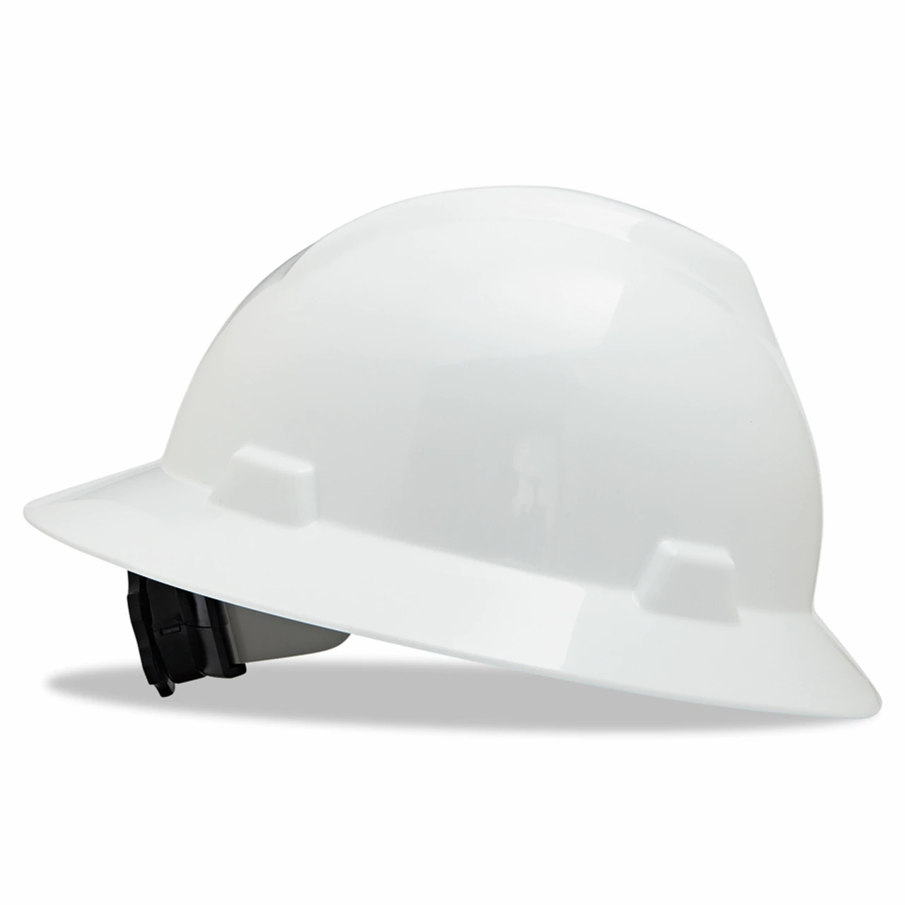 MSA V-Gard® Full Brim Hard Hats White