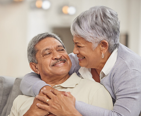Happy couple post treatment