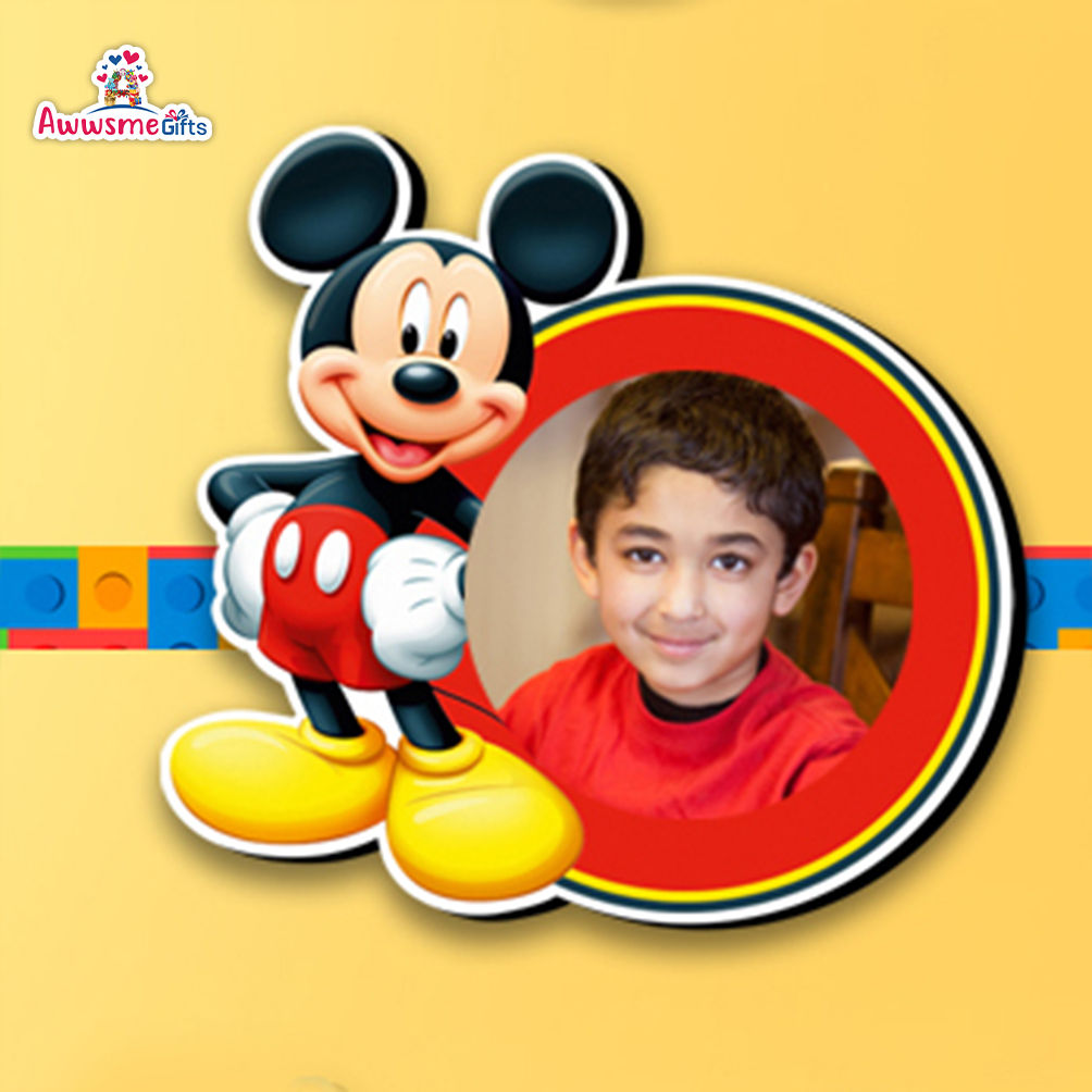 Rat Cartoon Personalized Rakhi