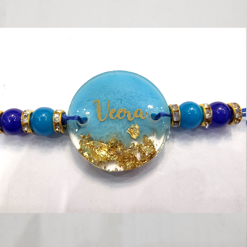 Thumbnail: Veera Blue Resin rakhi