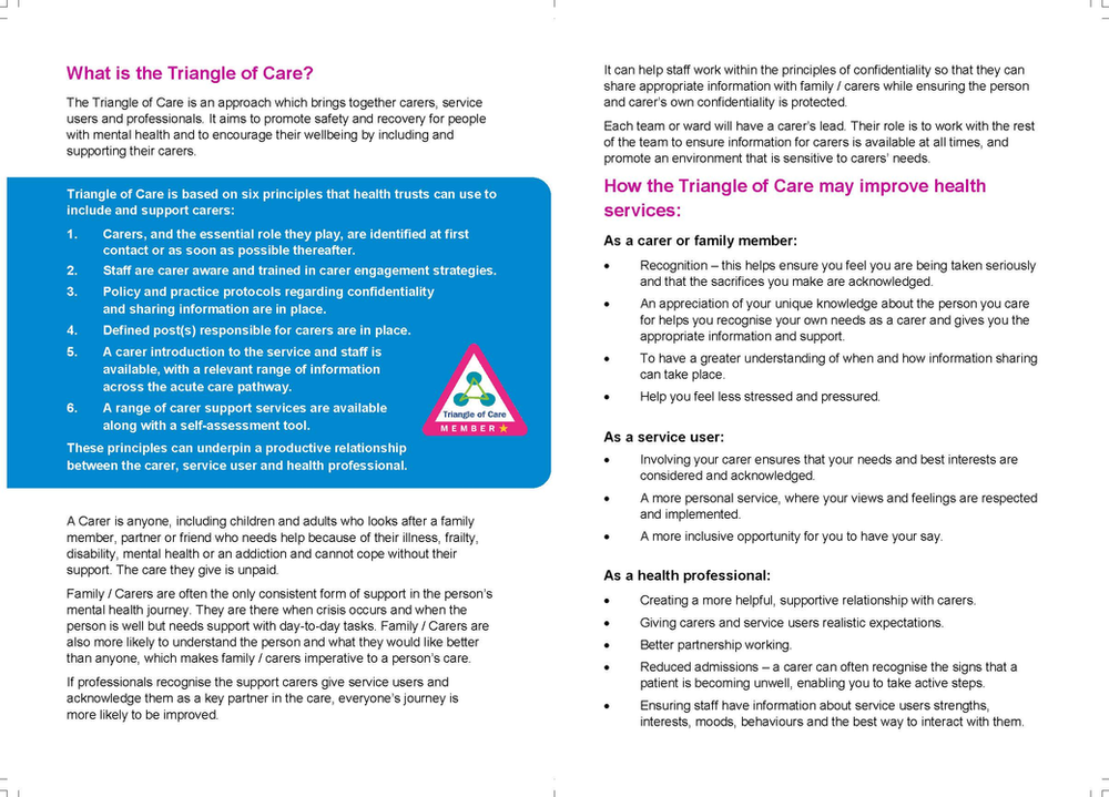 The Triangle of Care