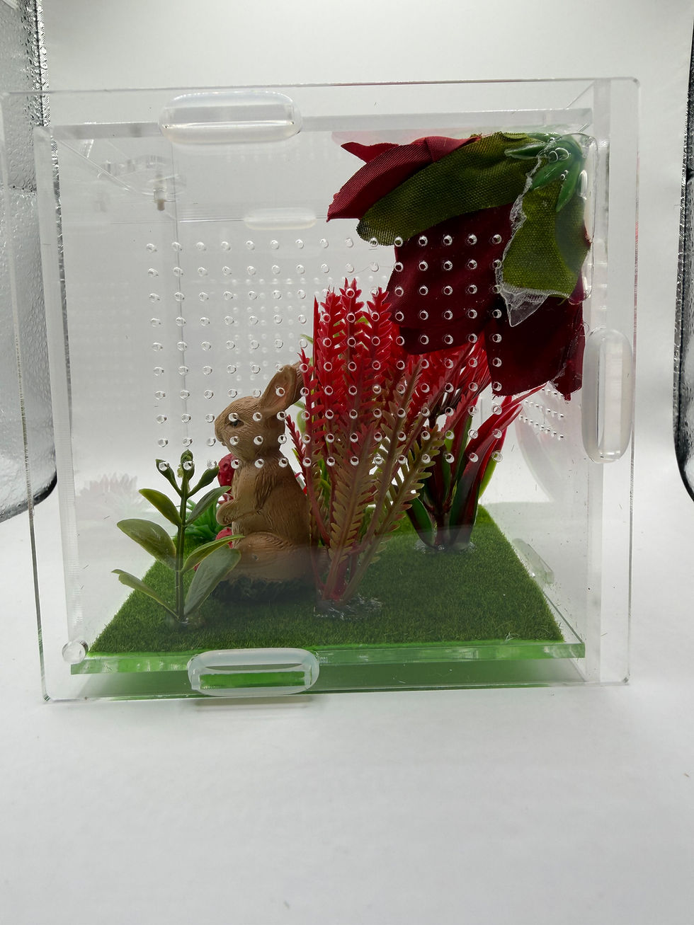 Thumbnail: CLEARANCE Red Strawberry Bunny Enclosure (4x4x4in)