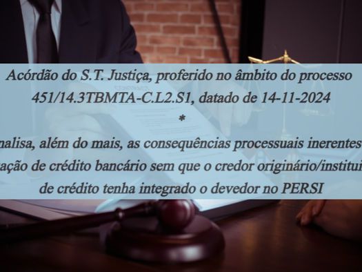 Acórdão do S.T. Justiça, proferido no âmbito do processo 451/14.3TBMTA-C.L2.S1, datado de 14-11--2024