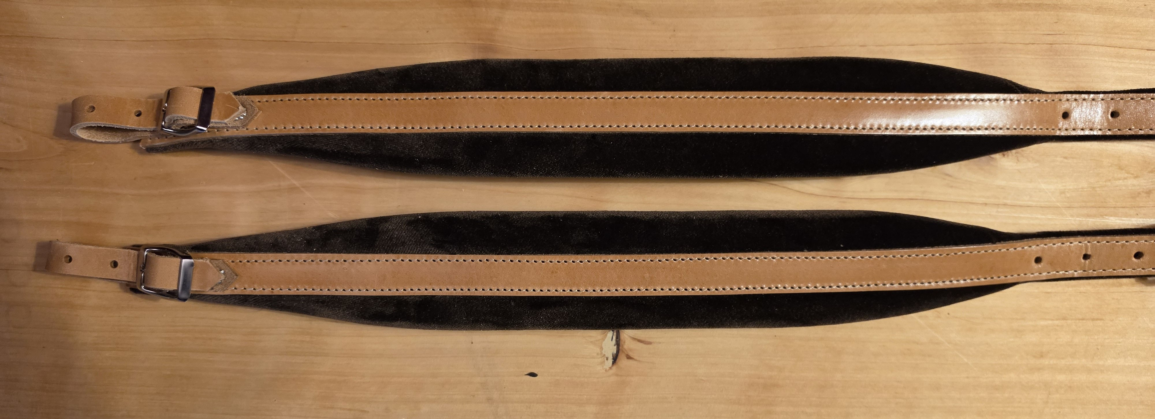 Paire de bretelles 6C Marron