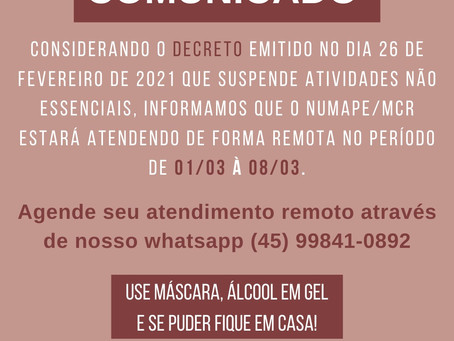 COMUNICADO