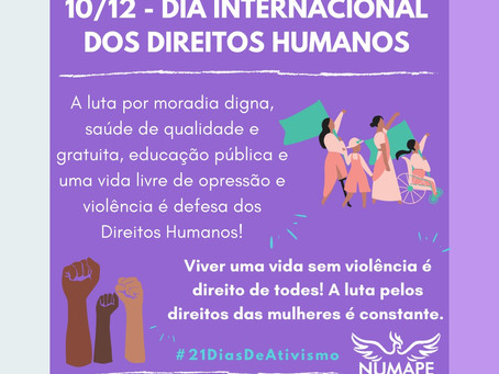 10/12 Dia Internacional dos Direitos Humanos