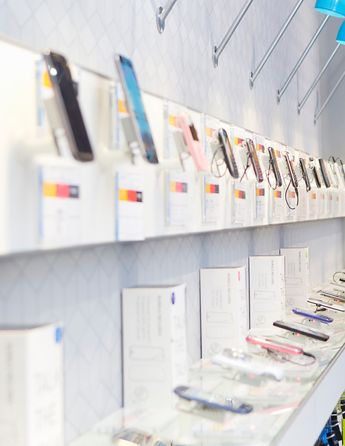 Man in Mobile Store