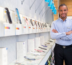 Man in Mobile Store