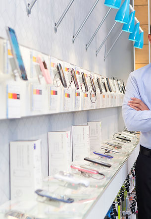 Man in Mobile Store