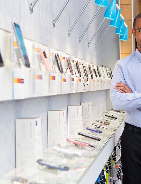 Man in Mobile Store