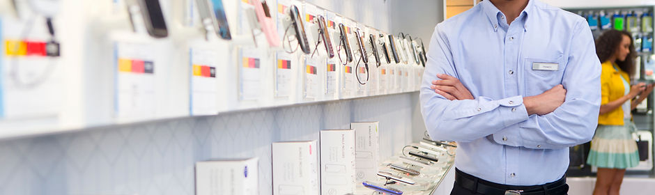 Man in Mobile Store