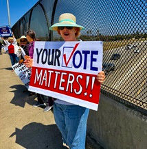 Overpass Banner Drop & PROTEST, Union Valley Overpass
