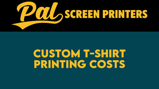 Custom t-shirt printing costs