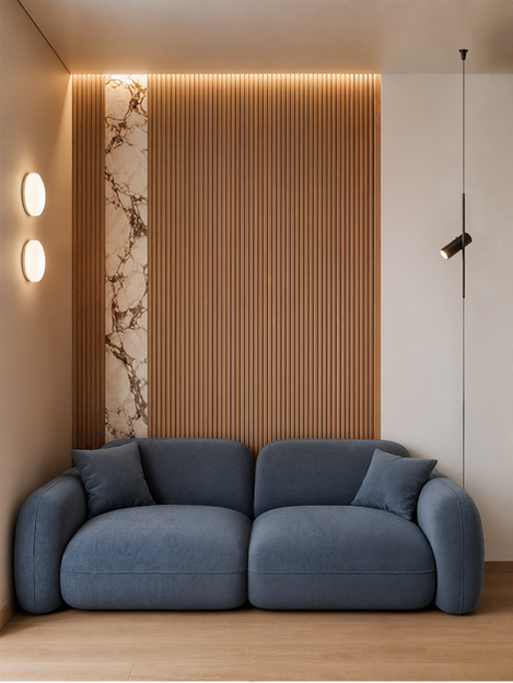 blu sofa