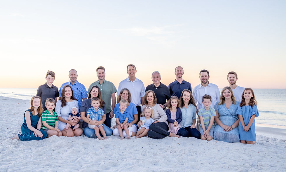 Community Hero Family Beach Portrait on Panama City Beach