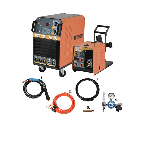 ภาพขนาดย่อ: ชุดอุปกรณ์มาตรฐาน เครื่องเชื่อมมิก แม็ก PM-500 WF-400