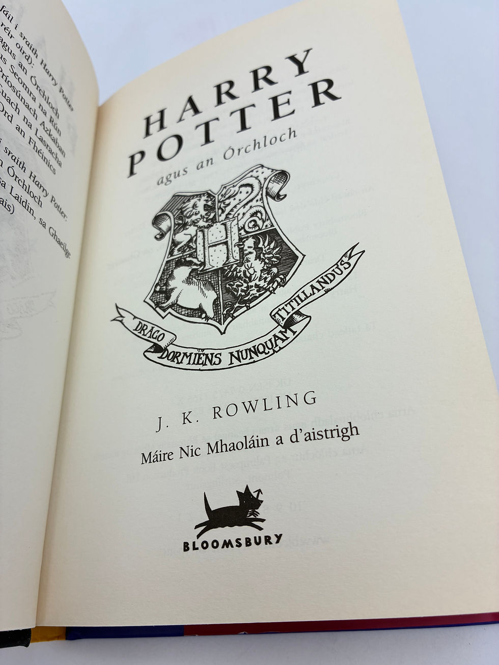 Thumbnail: Collectible First Print Harry Potter agus an Órchloch Irish Language Edition