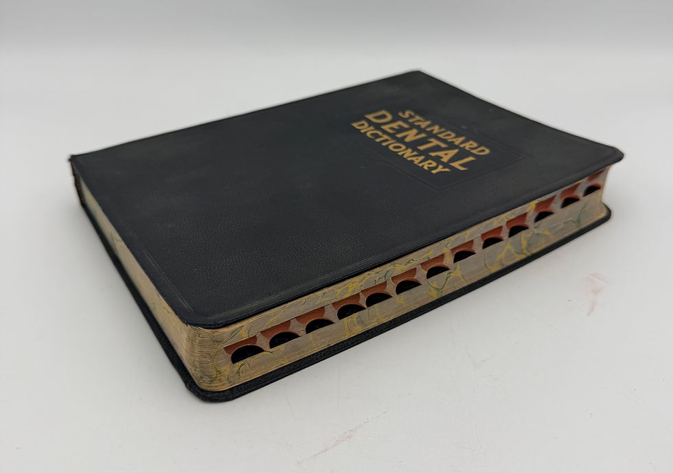 Thumbnail: Antique 1923 Book-Standard Dental Dictionary, Laird & Lee, Leathery Flexibound