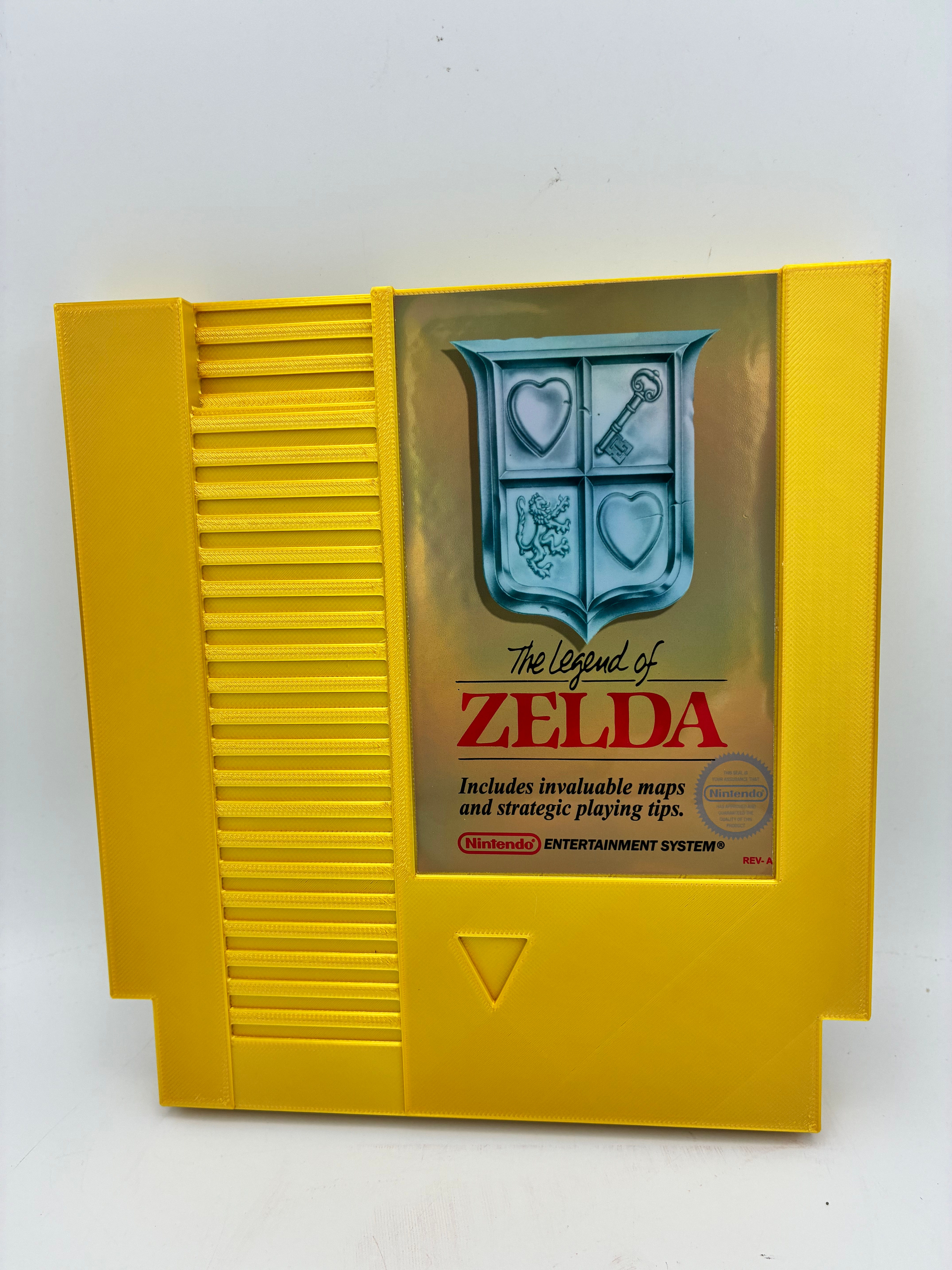 LEGEND OF ZELDA NES Nintendo Large Game Cartridge Retro 3D Wall Art, 8”x7.5”x1”