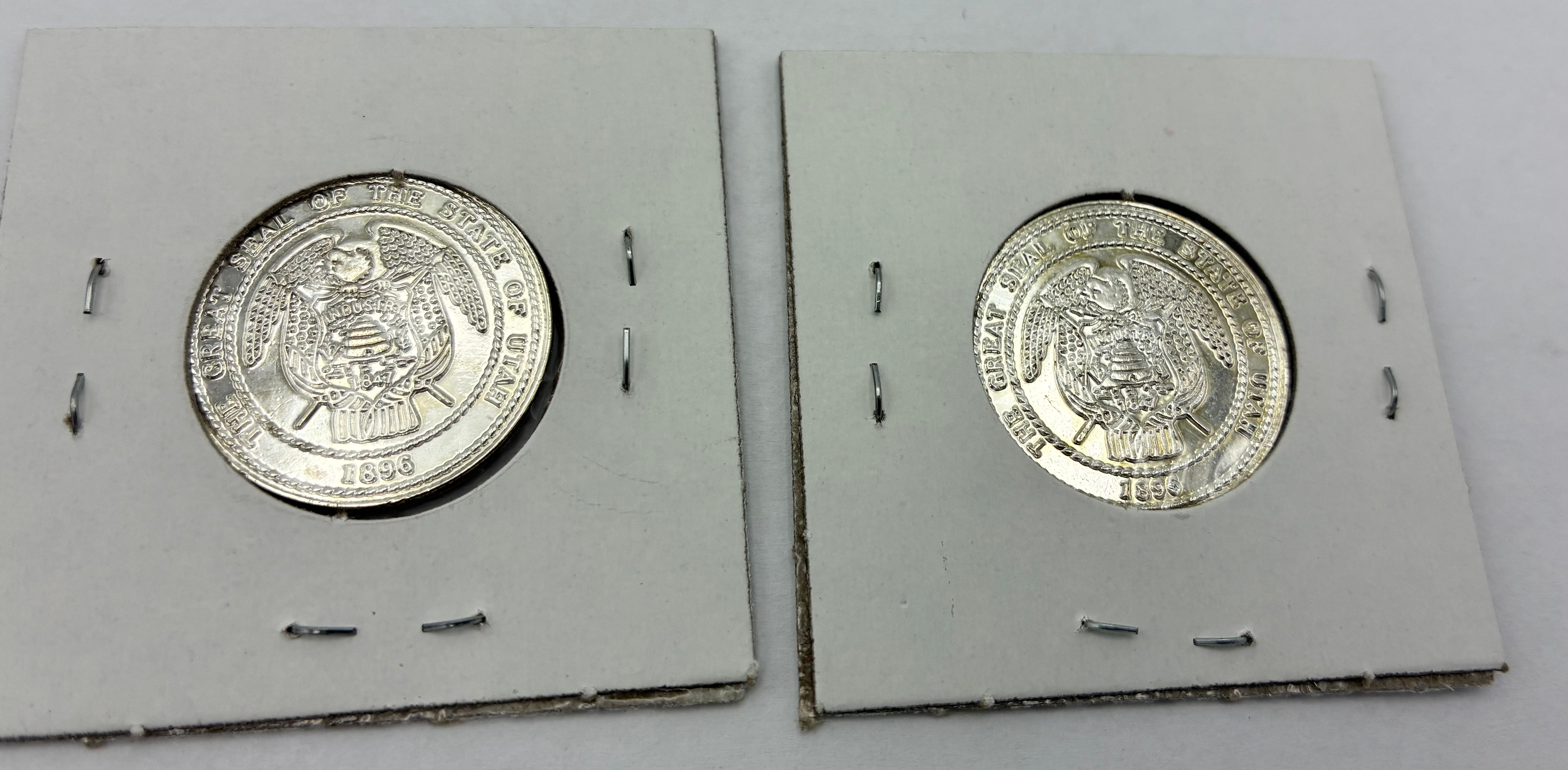Collectible Pair of  1896- 1996 Utah Heritage Jamboral Centennial Tokens
