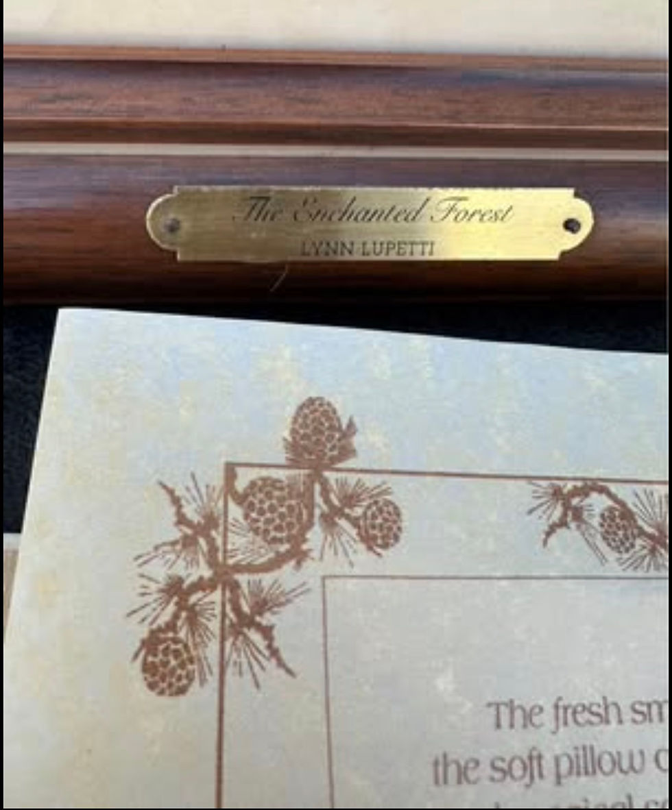 Thumbnail: Lynn Lupetti “The Enchanted Forest” Limited Lithograph Art #4/320, w Certificate