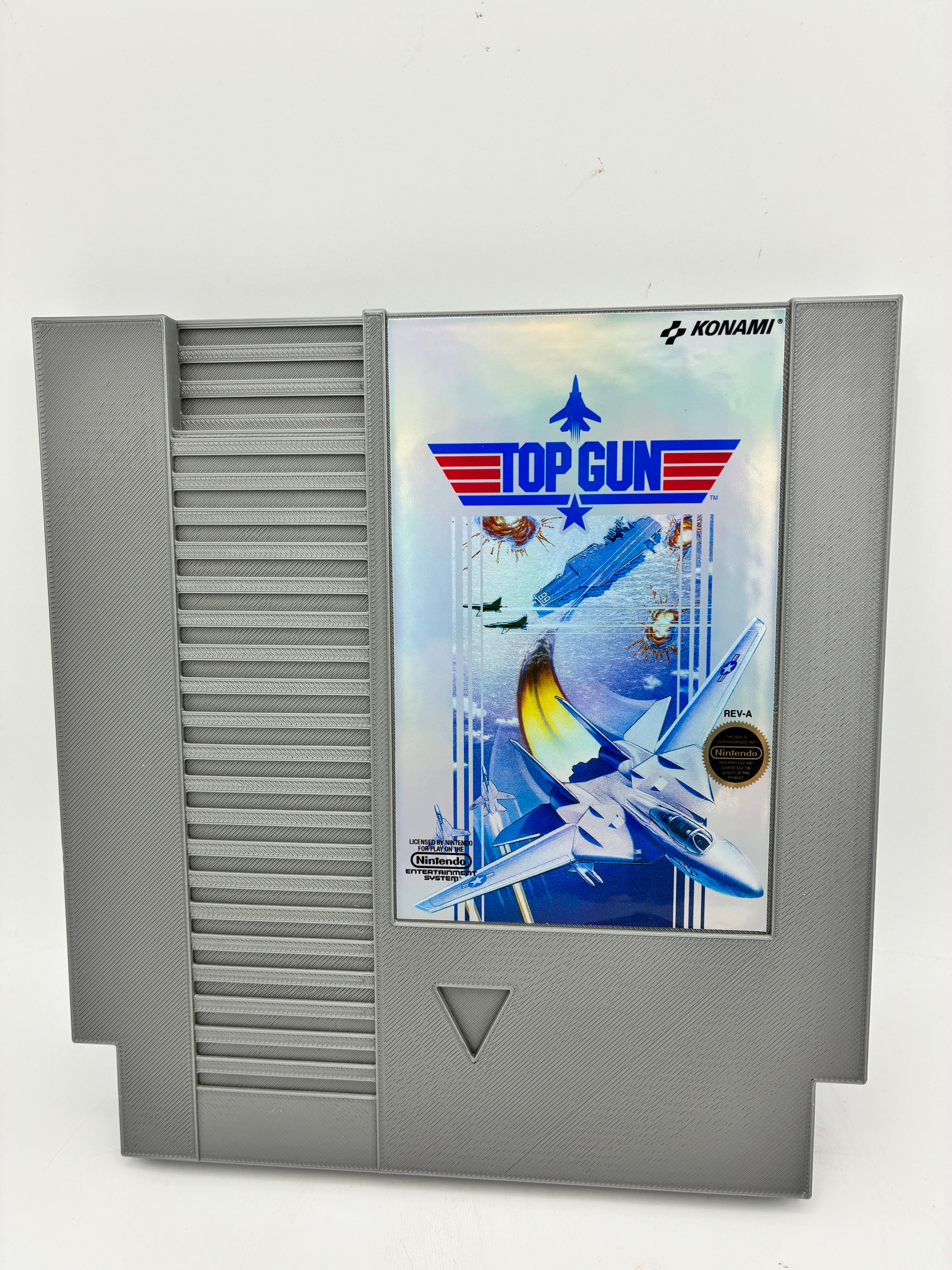 TOP GUN NES Nintendo Large Game Cartridge Retro 3D Wall Art, 8”x7.5”x1”
