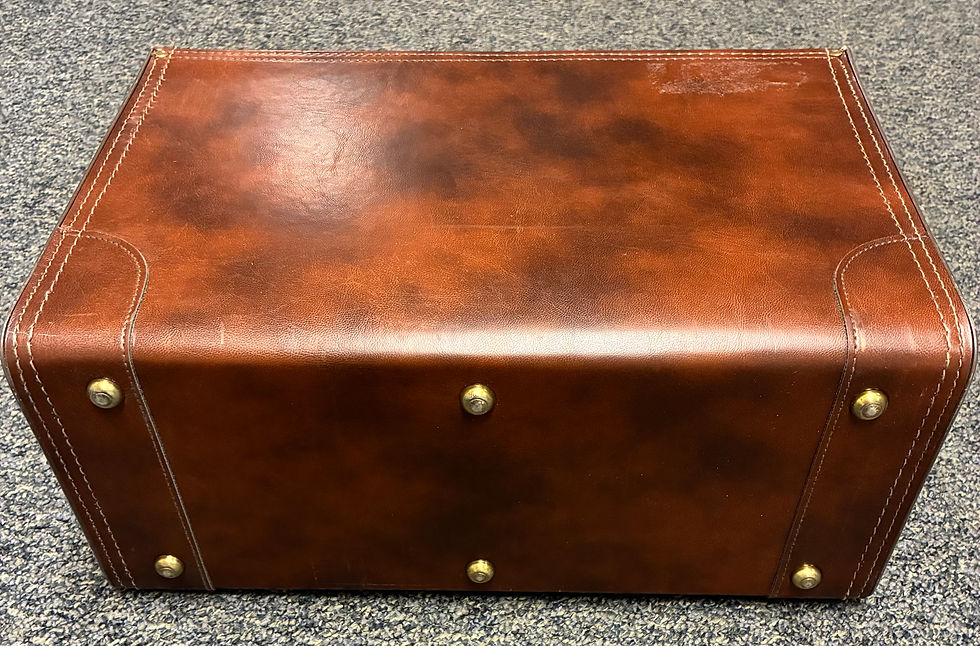 Thumbnail: *SOLD* Vintage Leather Briefcase, Physician Travel Bag, 18”x12”x8”