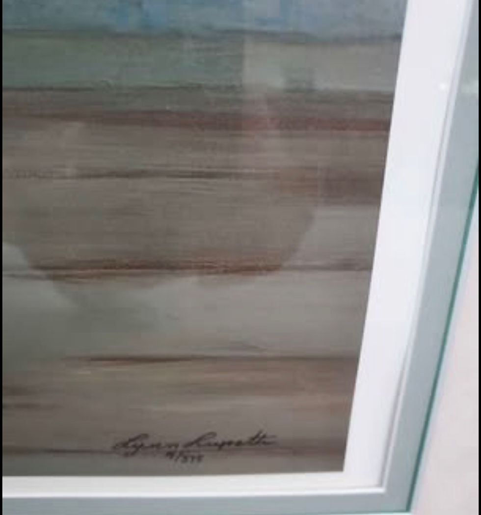 Thumbnail: Lynn Lupetti “My Tea Bear” Signed Limited Lithograph Art #4/375, 27”X36”, w COA