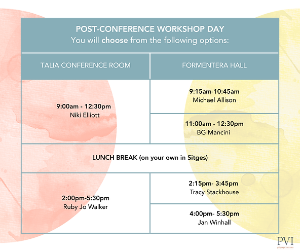 Post Conference Workshop Day Schedule 2026 Sitges Spain .png