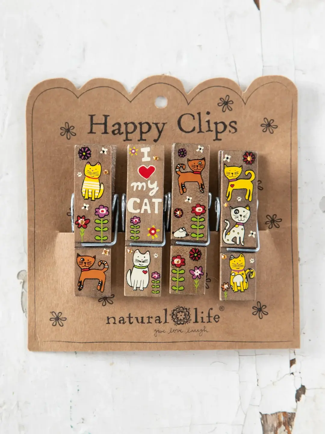 Natural Life, sealing up snacks, bags & more, Wood, Each clip: 2.75" L x .75" W x .625" H