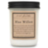 1803 jar candle 14oz Blue Willow, scent of pear, sage, pine, oak moss & vetiver, all soy wax, clean burning