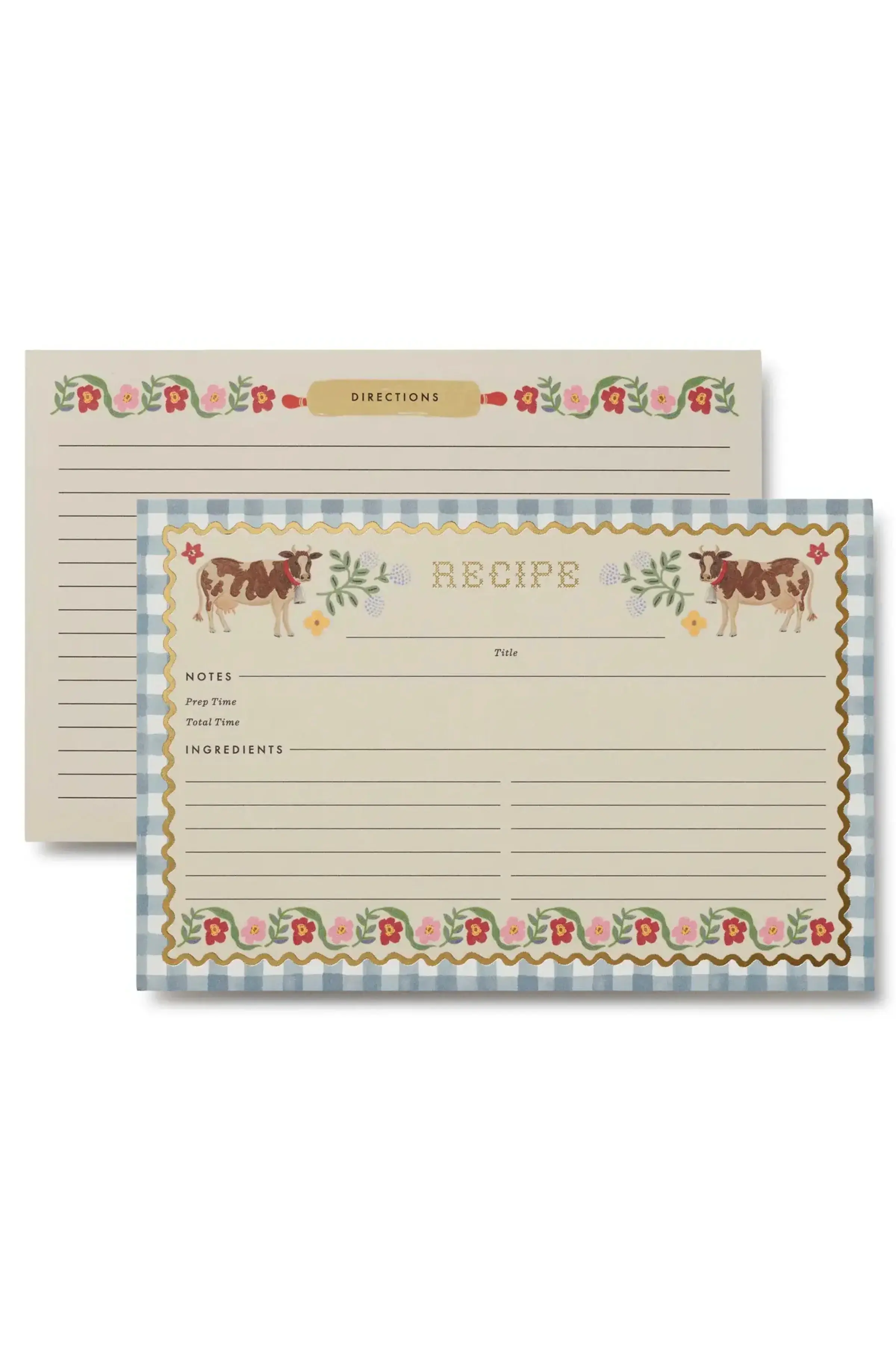 4" W x 6" L Rifle Paper Co recipe cards, Home Sweet Home illustrations, acid free paper, printed in full color