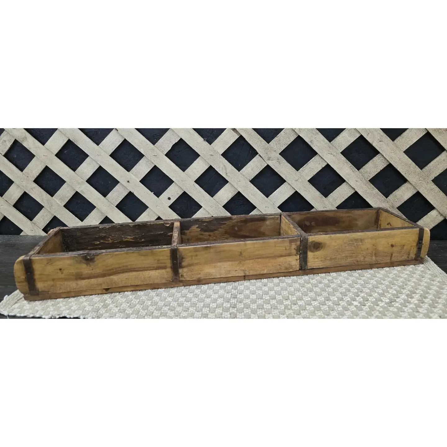 Wooden Triple Brick Mold, 37 × 5.75 inches