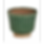 6.5"D x 5.25"H terracotta planter, fluted design, green glaze, water sealed