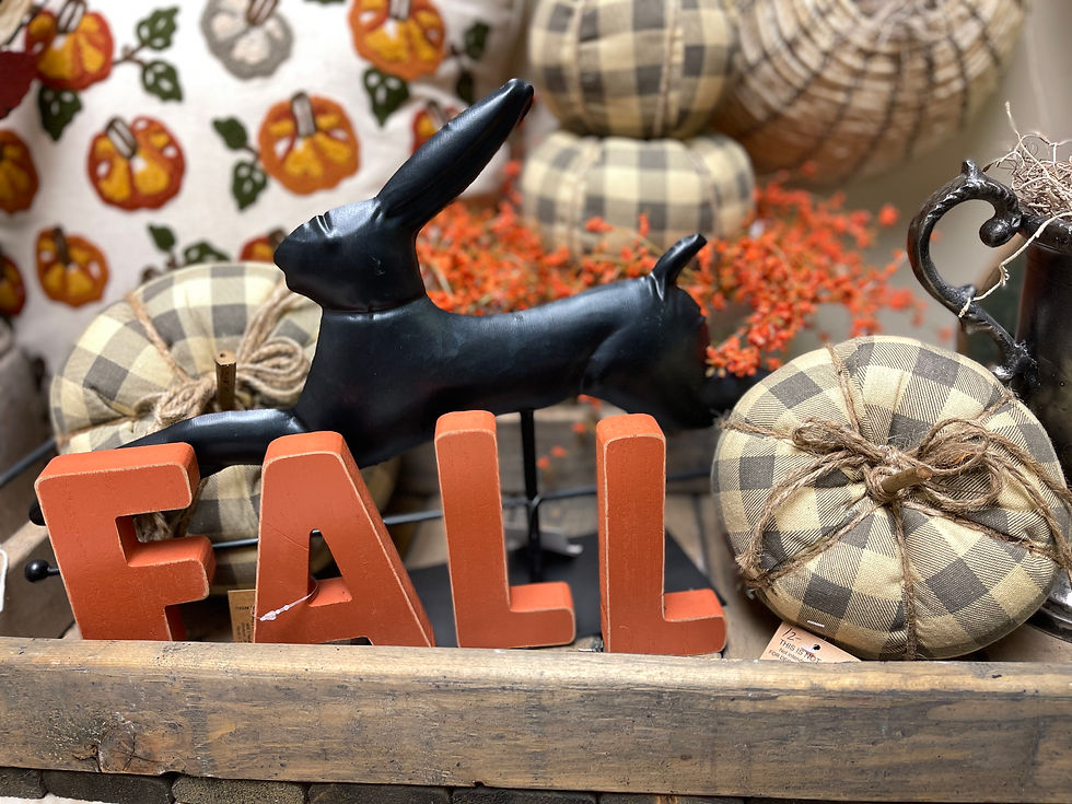 7.25β x 7.25β stuffed fabric pumpkin, gray & cream checked fabric, stick stem, jute bow