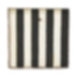 Round Top Collection black & cream striped Display board, will hang or free stand. 1"x12"x12"
