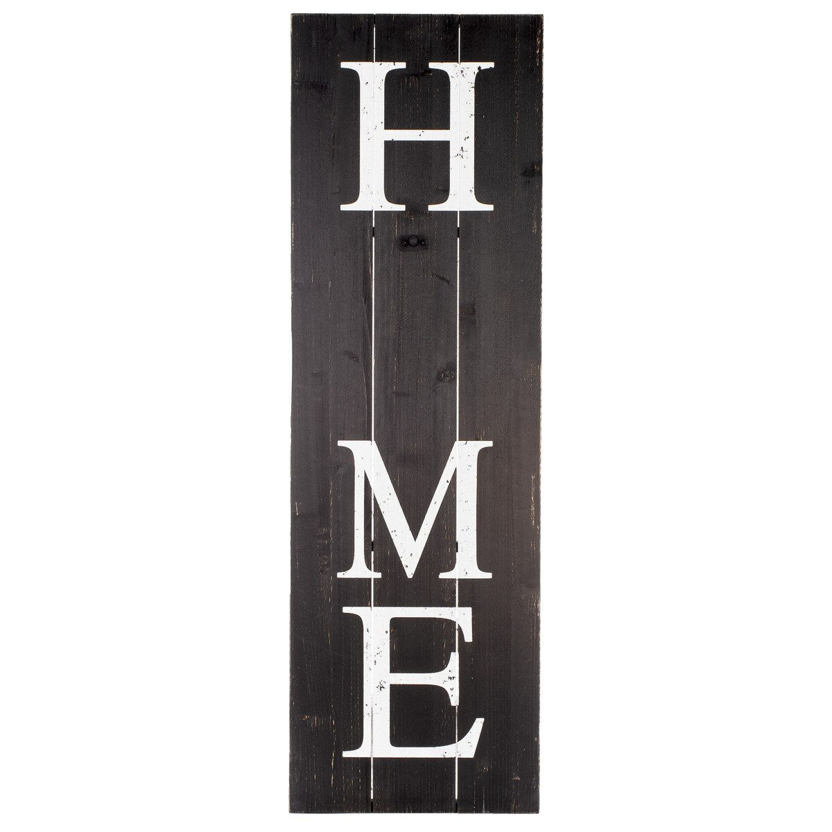 36" x 11.5" Round Top Collection vertical HOME sign, black with white letters, use with Round Top charms (sold separately)