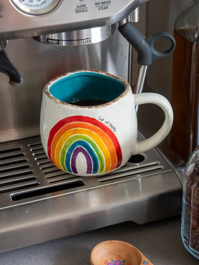 Handcrafted look & feel, Designed by Natural Life, Ceramic, Dishwasher and Microwave Safe, 3.6in H x 4in W, 14oz