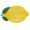 13.25" high x 22.5" wide 1.x25" deep metal lemon shaped sign, "when life gives you lemons make lemonade"