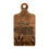 Thumbnail: 7.75” x 15.75 wood cutting board, hole in handle, carved wheat design & “give us this day our daily bread”, for display only
