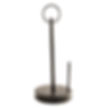 Round Top Collection metal paper towel holder with removable ring to be used with interchangeable finials