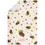 Thumbnail: 18" x 28" cotton linen blend kitchen towel, all-over vintage-style strawberry designs and embroidered "I love you berry much"