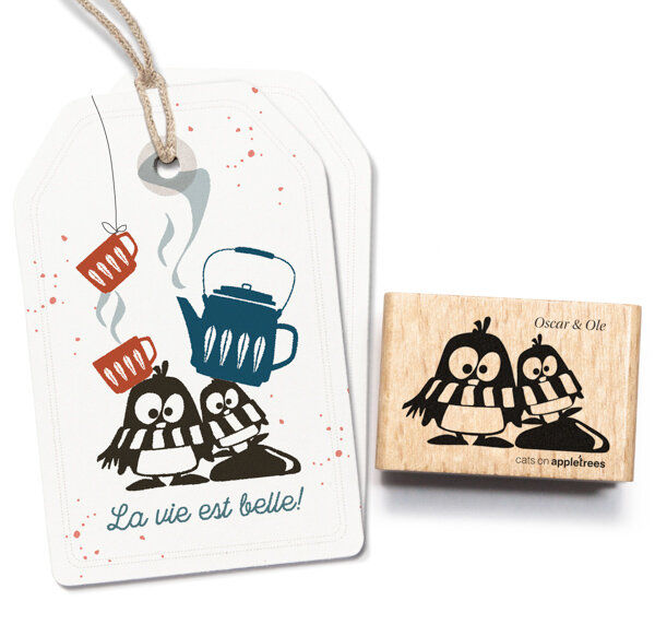 Stempel Pinguine Oscar & Ole