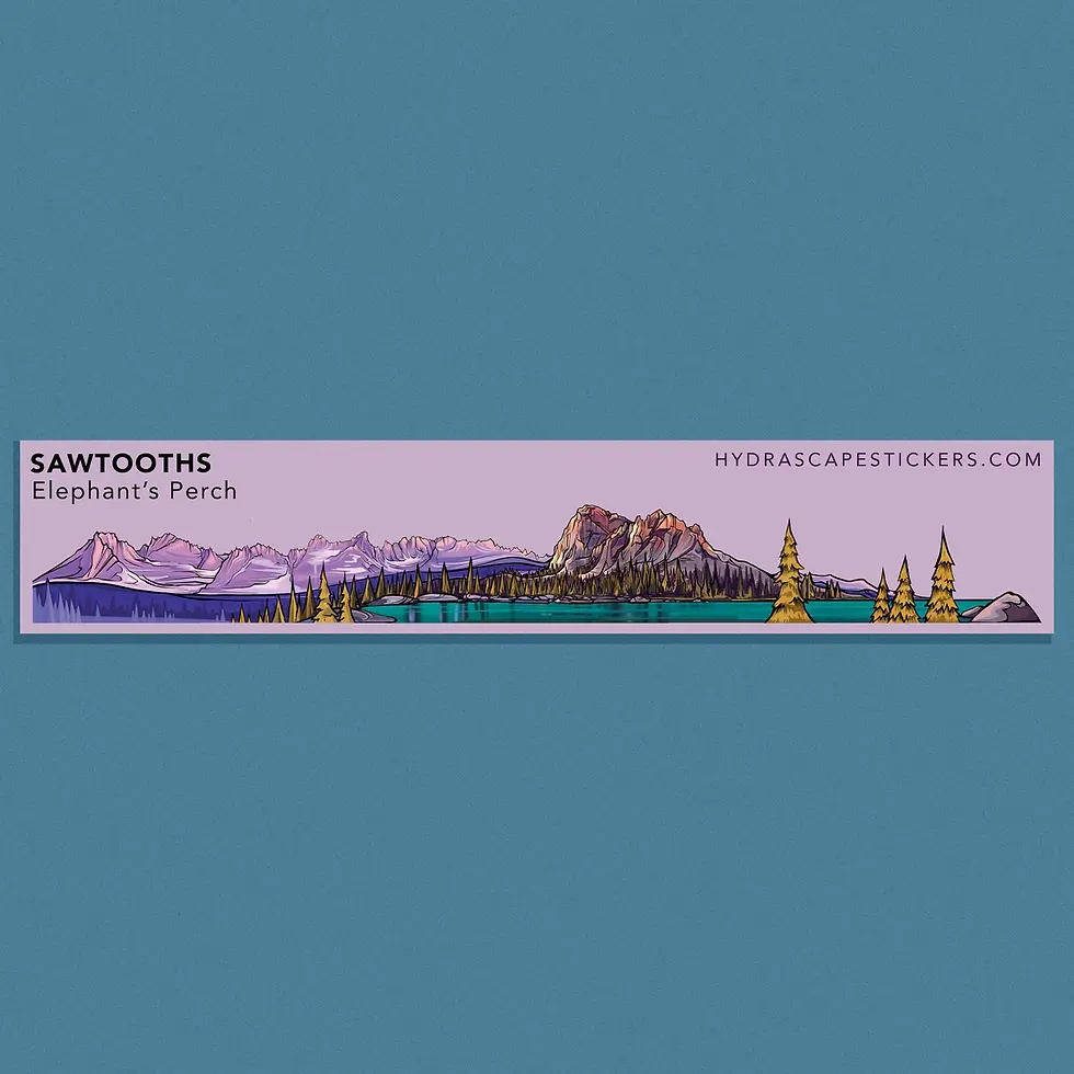 Miniscape-Aufkleber *Sawtooths*
